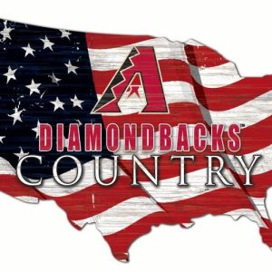 Arizona Diamondbacks USA Country Flag Metal Sign Baseball Signs Gift for Fans