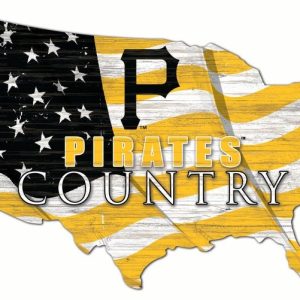 Pittsburgh Pirates USA Country Flag Metal Sign Baseball Signs Gift for Fans