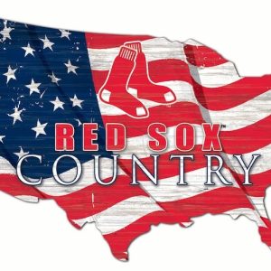 Boston Red Sox USA Country Flag Metal Sign Baseball Signs Gift for Fans