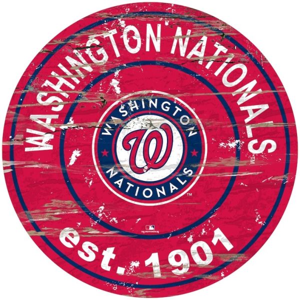 Washington Nationals Est.1901 Classic Metal Sign Baseball Signs Gift for Fans