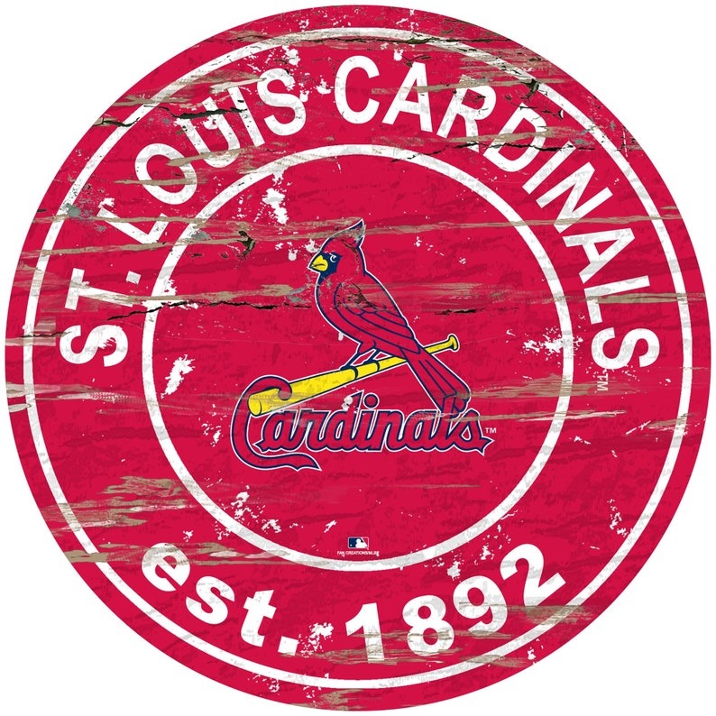 St Louis Cardinals Logo Round Metal Sign Baseball Signs Gift for Fans -  Custom Laser Cut Metal Art & Signs, Gift & Home Decor