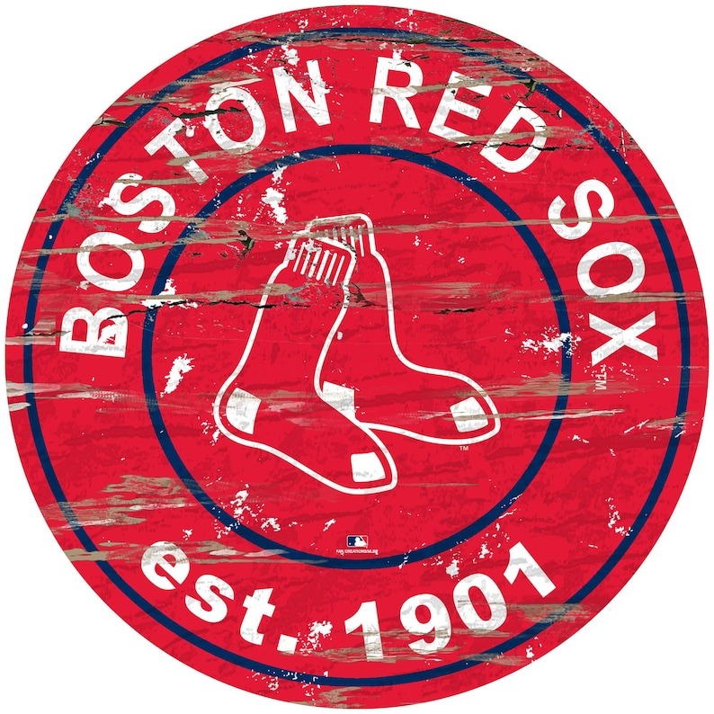 Vintage Boston Red Sox Circular Sign