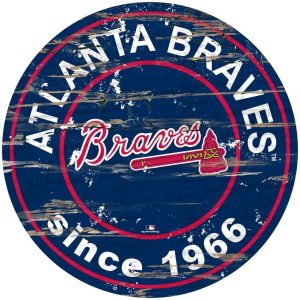 Atlanta Braves EST.1966 Classic Metal Sign Baseball Signs Gift for Fans