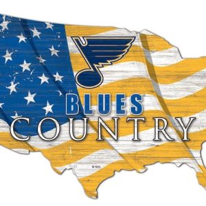 St Louis Blues USA Country Flag Metal Sign Ice Hockey Signs Gift for Fans