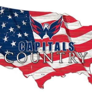 Washington Capitals USA Country Flag Metal Sign Ice Hockey Signs Gift for Fans
