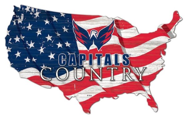 Washington Capitals USA Country Flag Metal Sign Ice Hockey Signs Gift for Fans