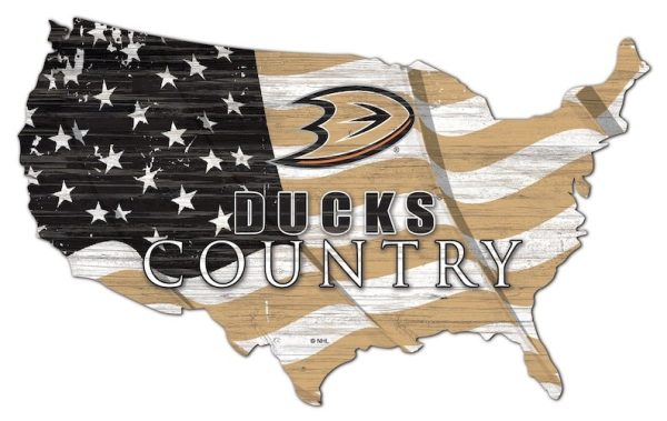 Anaheim Ducks USA Country Flag Metal Sign Ice Hockey Signs Gift for Fans