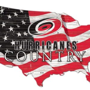 Carolina Hurricanes USA Country Flag Metal Sign Ice Hockey Signs Gift for Fans