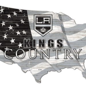 Los Angeles Kings USA Country Flag Metal Sign Ice Hockey Signs Gift for Fans