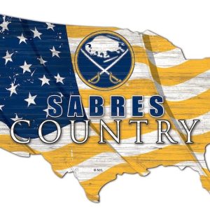 Buffalo Sabres USA Country Flag Metal Sign Ice Hockey Signs Gift for Fans
