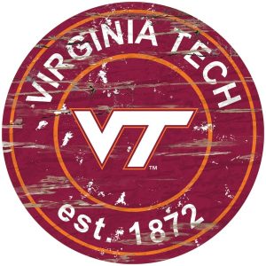 Virginia Tech EST.1872 Classic Metal Sign V2 Virginia Tech Hokies Signs Gift for Fans