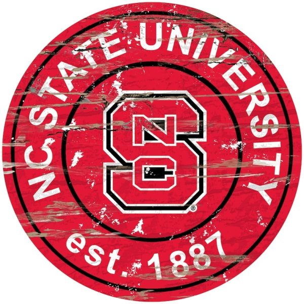 NC State Baseball Est.1887 Classic Metal Sign Baseball Signs Gift for Fans