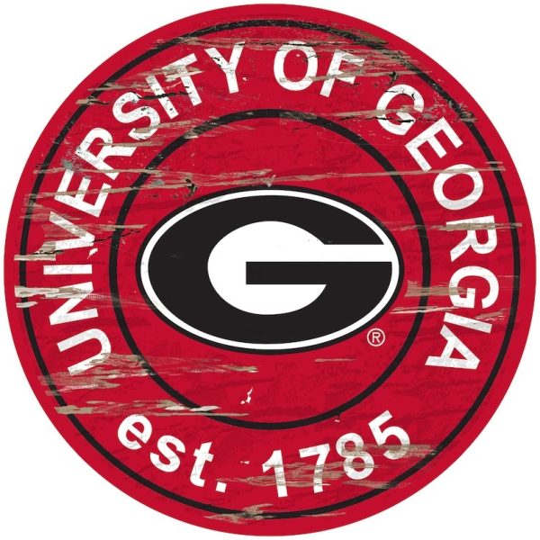 University of Georgia Football Est.1785 Classic Metal Sign Football Signs Gift for Fans