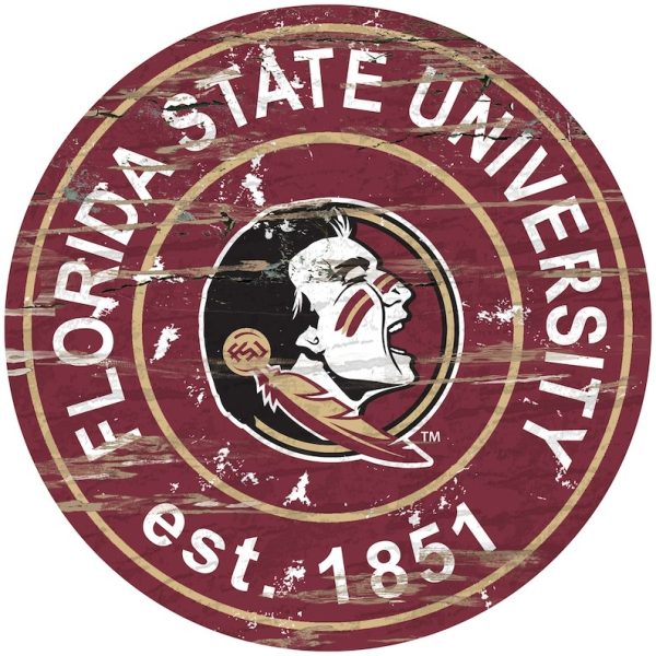 Florida State University Football Est.1851 Classic Metal Sign Football Signs Gift for Fans