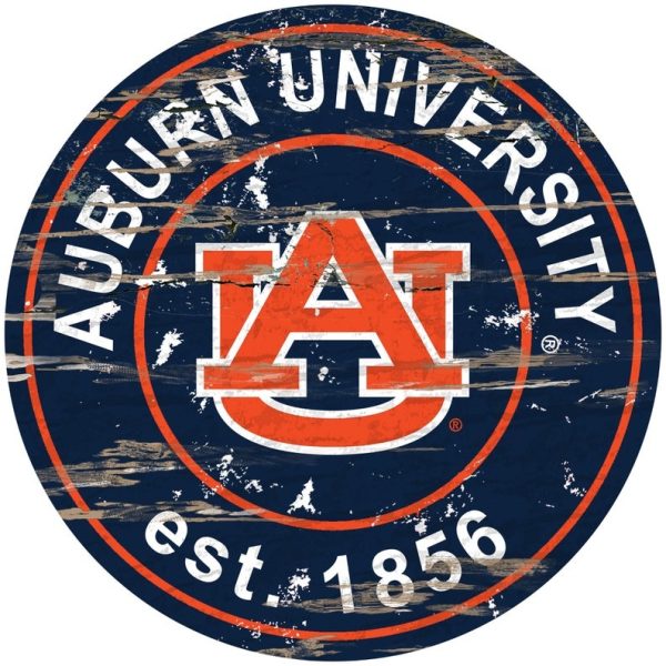 Auburn Tigers Football Est.1956 Classic Metal Sign Football Signs Gift for Fans
