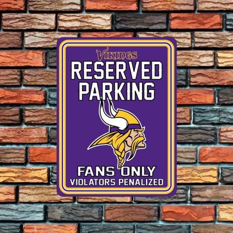 Minnesota Vikings Logo Metal Wall Art Decor Football