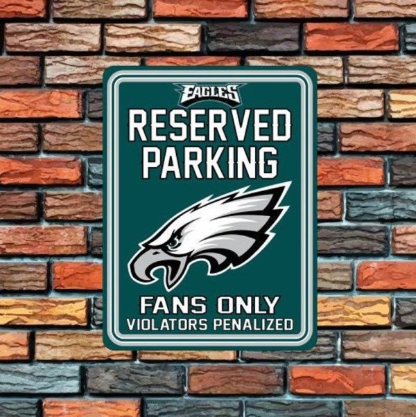 Philadelphia Eagles Aluminum Parking Sign Football Signs Gift for Fans
