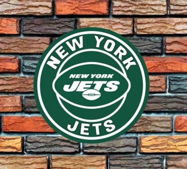 New York Jets Round Metal Sign Football Signs Gift for Fans