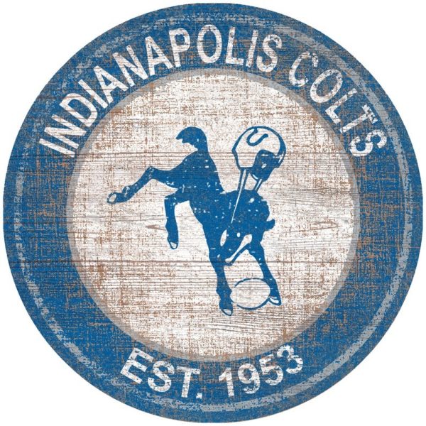 Indianapolis Old Baltimore Colts Est.1953 Classic Metal Sign Football Signs Gift for Fans