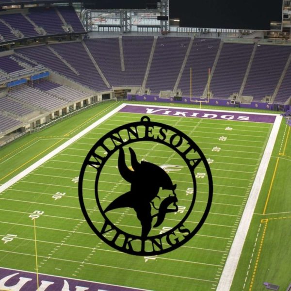 Minnesota Vikings logo Metal Sign Football Signs Gift for Fans