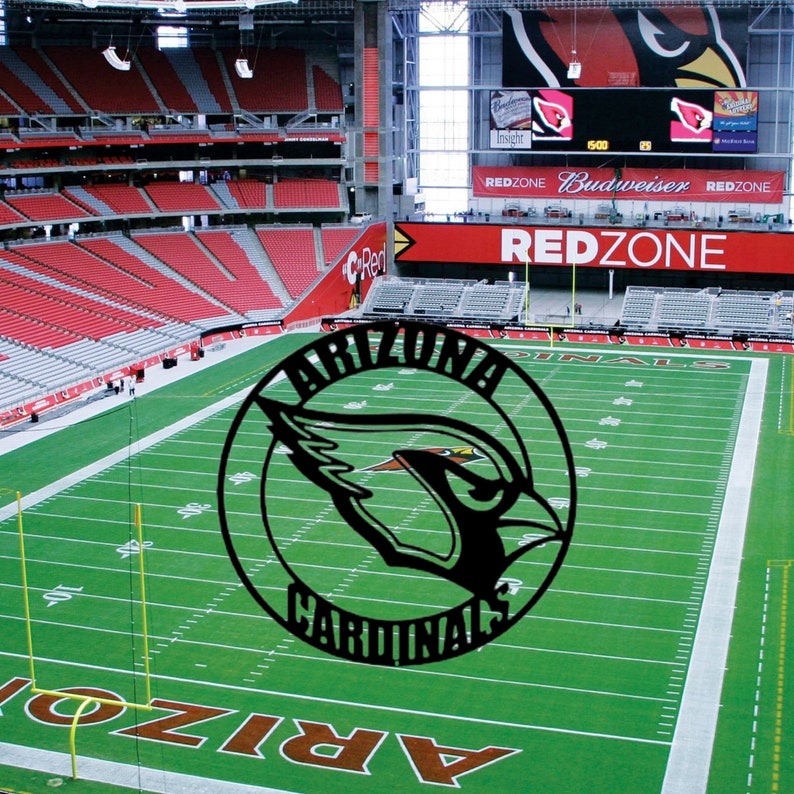 Arizona Cardinals 23 LED Retro Logo Round Wall Sign