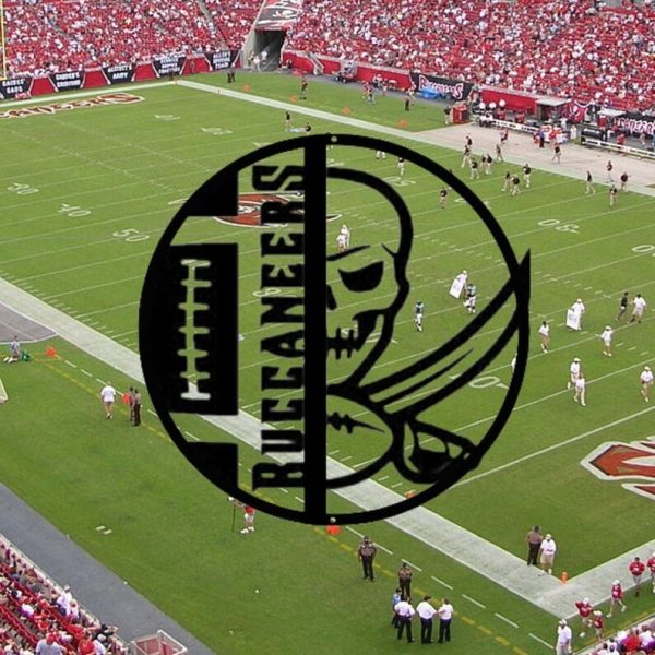 Tampa Bay Buccaneers logo Metal Sign Football Signs Gift for Fans