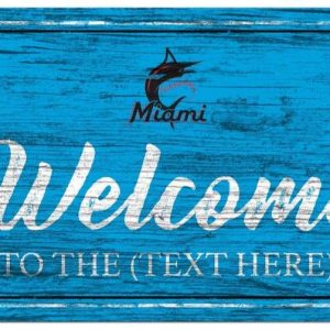 Miami Marlins Vintage Printed Metal Sign Baseball MLB Signs Gift for Fans