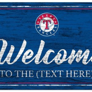 Texas Rangers Vintage Printed Metal Sign Baseball MLB Signs Gift for Fans