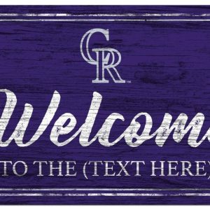 Colorado Rockies Printed Metal Sign Baseball Signs Gift for Fans