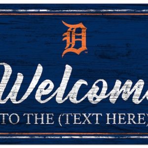 Detroit Tigers Printed Metal Sign Baseball Signs Gift for Fans