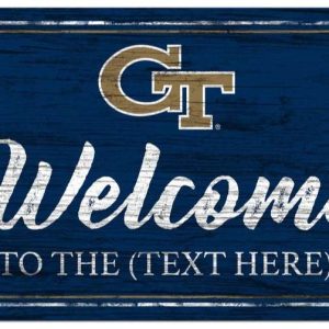 Georgia Tech Vintage Printed Metal Sign Football NFL Signs Gift for Fans