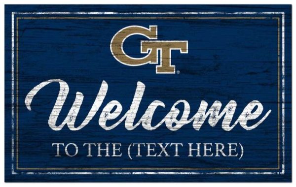 Georgia Tech Vintage Printed Metal Sign Football NFL Signs Gift for Fans