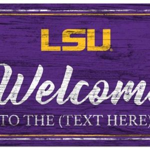 Louisiana State University Vintage Printed Metal Sign Football NFL Signs Gift for Fans