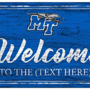 Middle Tennessee Vintage Printed Metal Sign Football NFL Signs Gift for Fans