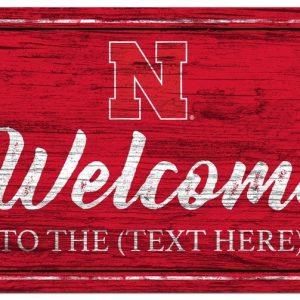 Nebraska Cornhuskers Football Printed Metal Sign Signs Gift for Fans