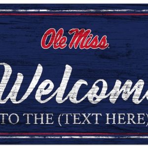 Ole Miss Football Printed Metal Sign Signs Gift for Fans