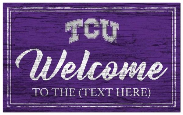 TCU Horned Frogs Vintage Printed Metal Sign Football NFL Signs Gift for Fans