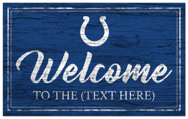 Indianapolis Colts Vintage Printed Metal Sign Football NFL Signs Gift for Fans