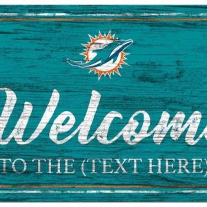 Miami Dolphins Vintage Printed Metal Sign Football NFL Signs Gift for Fans