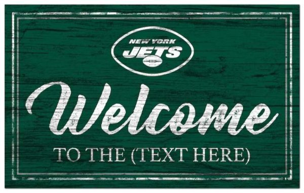 New York Jets Vintage Printed Metal Sign Football NFL Signs Gift for Fans