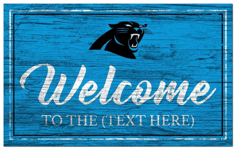 Carolina Panthers Football Logo Poster