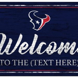 Houston Texans Vintage Printed Metal Sign Football NFL Signs Gift for Fans