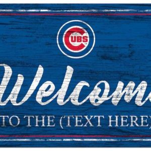 Chicago Cubs Printed Metal Sign Baseball Signs Gift for Fans