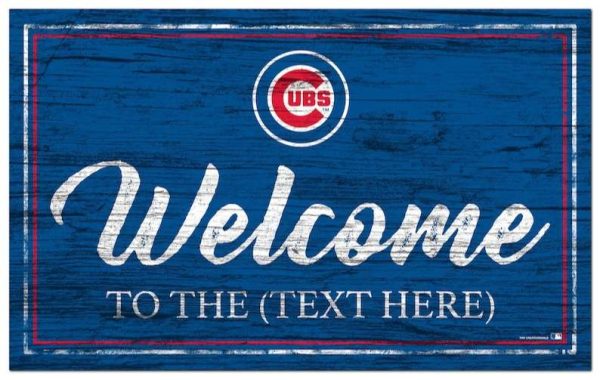 Chicago Cubs Printed Metal Sign Baseball Signs Gift for Fans