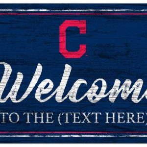 Cleveland Indians Vintage Printed Metal Sign Baseball MLB Signs Gift for Fans