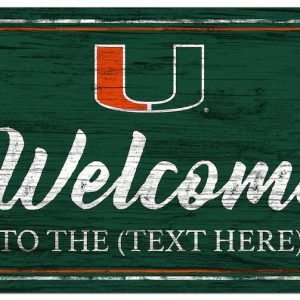 Miami Hurricanes Football Printed Metal Sign Signs Gift for Fans