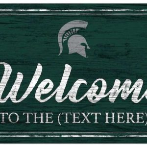 Michigan State Vintage Printed Metal Sign Football NFL Signs Gift for Fans