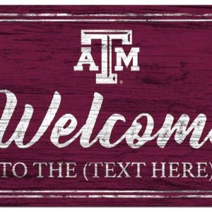 Texas A&M Vintage Printed Metal Sign Football NFL Signs Gift for Fans