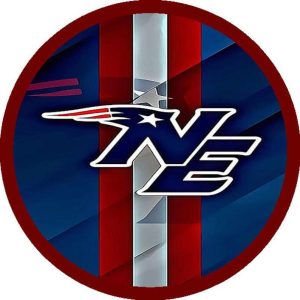 New England Patriots Round Cut Metal Sign Gift For Fans