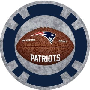 New England Patriots Foot Ball Cut Metal Sign Gift For Fans